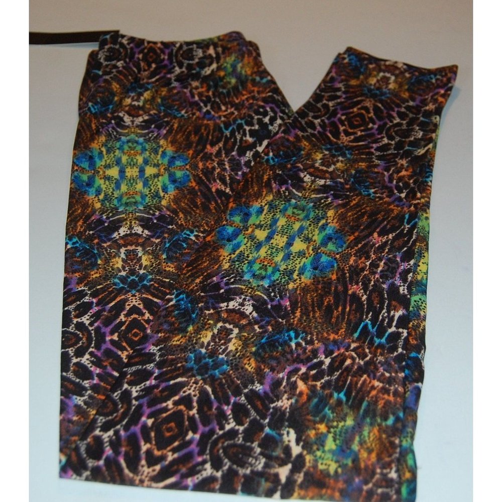 Reg One Size Womens Animal Print Leggings | Leopard Print Leggings | Leggings Bl - Picture 3 of 9
